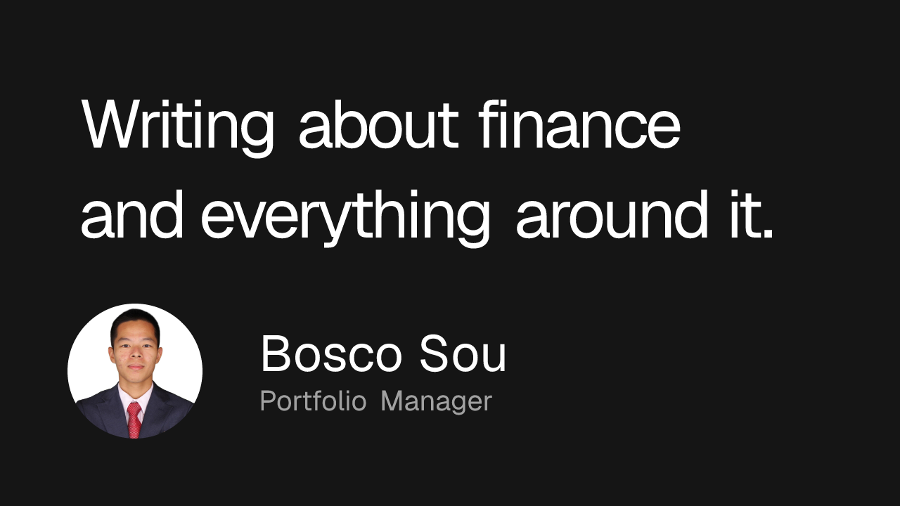 Writing about finance and everything around it.